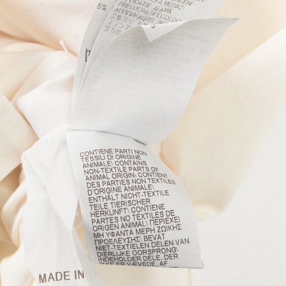 Brunello Cucinelli SS/17 Off-White Cotton Poplin Monili-Collar Shirt - Picture 12 of 13